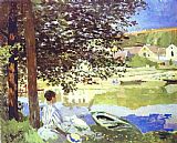 The River Bennecourt by Claude Monet